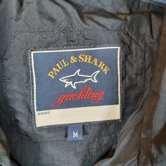 Paul & Shark Yachting Womens Cropped Zip Quilted Jacket Size Medium Black Boat - Picture 5 of 10